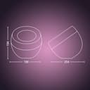 Philips Hue White & Color Ambiance Iris Tischleuchte (570 lm), dimmbare LED Leuchte für das Hue Lichtsystem mit 16 Mio. Farben, smarte Lichtsteuerung über Sprache oder App, weiß - 3