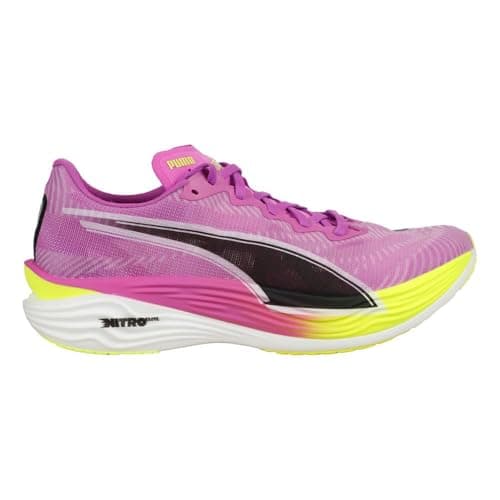PUMA Mens Deviate Nitro Elite 3 Competition Shoe Running Shoes Pure Magenta-Yellow Alert - Purple 45