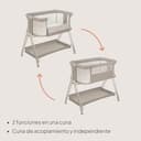 lionelo Luna Cuna de colecho portátil con colchon Cuna de Viaje Bebe co-Sleeping Desde recién Nacido hasta los 9 kg Altura e inclinación Regulables 4 Ruedas con Bloqueo ventilada - 6