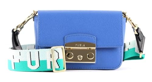 Furla Metropolis Mini Crossbody Webbin Onda + Minty Emerald