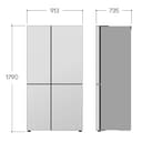 LG GSGV81PYLL Frigorifero Side by Side InstaView Total No Frost, 635L, Wi-Fi, Tecnologia Door e Linear Cooling, Frigo con Dispenser Acqua e Ghiaccio senza Allaccio, Fresh Balancer, Prime silver - 9