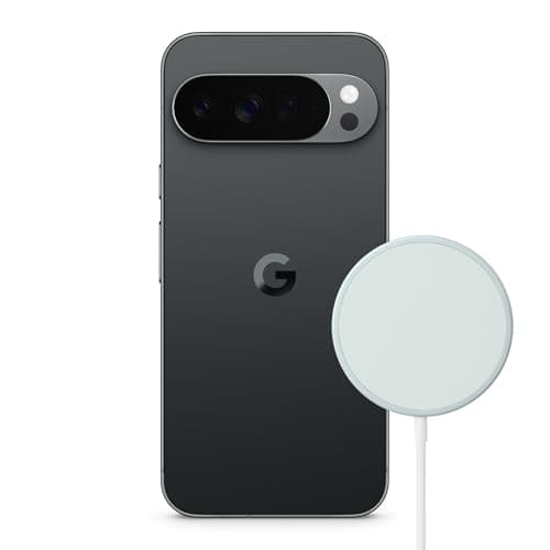 Google Pixel 10 Pro XL – Android-Smartphone ohne SIM-Lock, mit Gemini und 6,8 Zoll großem Super Actua-Display – Obsidian, 512GB Pixelsnap-Ladegerät – Kabelloses 25-W-Qi2-Ladegerät