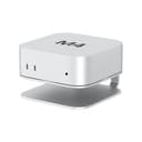Akkyajaure Mac mini M4 Dock-Ständer, Aluminium-Desktop-Ständerhalterung für den neuen Mac mini M4 und M4 Pro, verbesserte Kühlung, einfacher Zugriff auf den Netzschalter und Schreibtischorganisation - 4