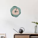 Giallobus - Reloj Premium - Reloj Bokeh - Madera de MDF - Premium 30x30‎‎cm - 08 - Green Elegance - Artesano Made in Italy - Silencioso - Idea de Regalo - Doble Nivel Moderno - 5