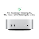 Apple Mac mini Computer desktop con chip M4, CPU 10-core e GPU 10-core): 16 GB di memoria unificata, 256 GB di archiviazione SSD, Gigabit Ethernet. Compatibile con iPhone/iPad - 5
