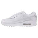 Nike Women's Air Max 90 Shoe Running, White/White-White-Wolf Grey, 10 UK ,CQ2560-100 - 3