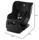 BRITAX RÖMER Seggiolino Auto DUALFIX 2 Z-LINE Girevole a 360° ISOFIX Bambini da 61 a 105 cm i-SIZE (Gruppo 0+/1) da 3 Mesi a 4 Anni, Space Black - 8