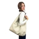 Cheval Firenze Schultertasche Iris, echtes Leder, hergestellt in Italien, beige - 2