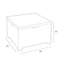 BICA 9067.4 Set Nebraska 2 Salottini, Antracite, 281 X 155 X 79 Cm - 9