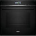 Siemens HR776G1B1 iQ700 - Horno inteligente empotrable con función de vapor, 60 x 60 cm, fabricado en Alemania, color negro, pirólisis activeClean e hidrólisis humidClean, Air Fry, programas - 1