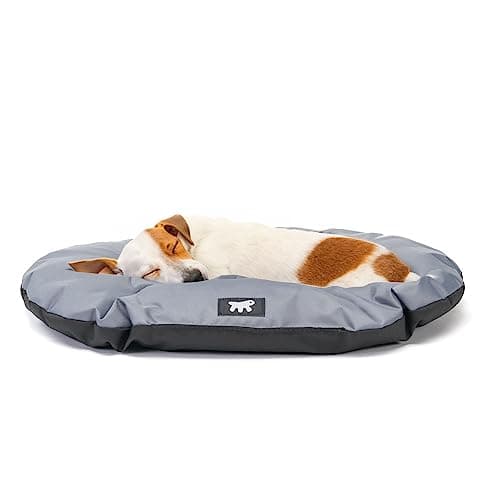 Ferplast Cuccia Cane e Gatto Antigraffio e Impermeabile, Tessuto Tecnico Resistente, Taglia Piccola RELAX TECH, Lavabile in Lavatrice a 30°, 55 x 36 x 3 cm, Grigio