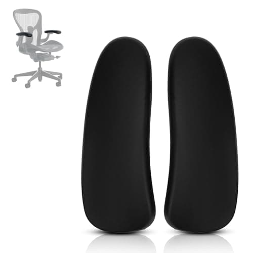 SINOLUXE Armlehnen-Ersatzarmpolster für Herman Miller Classic Aeron Stuhl – Bürostuhl-Armlehnenersatz, schwarz, 1 Paar