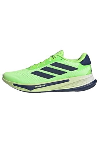 adidas Men's Supernova Ease M Running Shoes, Lime Burst Dark Blue Ftwr White, 42 2/3 EU