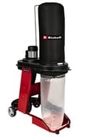 Einhell Aspirador 550 W, Enchufe Automático 2500 W, Manguera de aspiración de 250 cm y diámetro 100 mm, 2 adaptadores de aspiración 36 mm, Liberación Rápida para Bolsa de 65 L, Color Rojo/Negro - 4