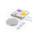 Nanoleaf Shapes Hexagons Paquete de extensión de 3 Hexágonos LED Adicionales, Apliques de Pared Interior Modulares, Luces Led Inteligentes RGBW 16M Colores WiFi, Compatible Alexa, Decoración y Gaming - 2