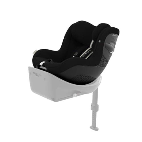 CYBEX Gold Kinder-Autositz Sirona G i-Size Plus, Ohne Base, Ab ca. 3 Monaten bis 4 Jahre, Max. 19 kg, 61 - 105 cm (Ab Geburt / 40 cm mit Neugeboreneneinlage), Moon Black