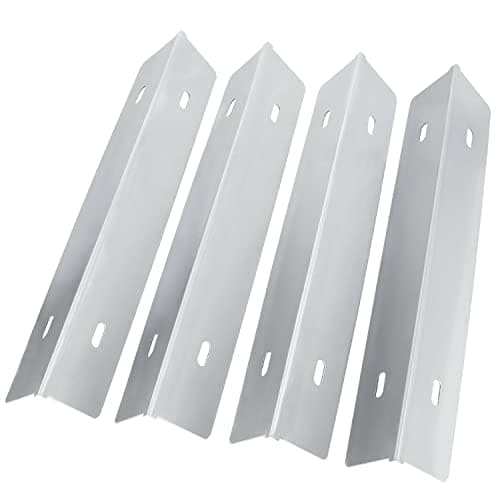 MOASKER Stainless Steel Heat Plates Flavorizer Bar BBQ Replacement Part for Napoleon Rogue Series, Prestige 500, PRO 500 RSIB Gas Grills, 4 Pack Flame Tamer for Napoleon Sear Plate #N305-0082