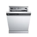 Midea SF 7.60NW14B Geschirrspüler 60cm Freistehend & Unterbaufähig, 14 Maßgedecke, 8 Programme, Spülmaschine 60 cm mit WIFI, 42 db, Hygienepflege+, Dualzone Wash, Extra Trocknen - 1