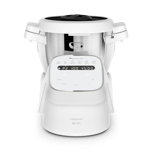 Moulinex Companion, Robot da Cucina Multifunzione per 10 Persone, 14 Funzioni e Modalità Manuale, Capacità 3L, Colore Grigio, HF8401F1