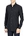 HUGO Camicia da uomo Kenno slim fit in jersey elasticizzato, Nero , 38 - 1