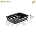 Ferplast XXL Cat Litter Tray Extra Large Plastic for Large Cats, L 64.5 x W 49.5 x H 14.5 cm, Black - 2