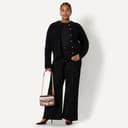 Amazon Essentials Giacca Button-Down da Donna in Misto Lana Bouclé, vestibilità Regolare, Nero, M - 7