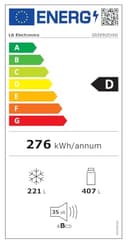 LG GSXE91EVAD Frigorifero Americano Side by Side InstaView Door-in-Door, Classe D, 628 L, Wi-Fi, Frigorifero con Dispenser Acqua UVnano Senza Allaccio, Tecnologia Door and Linear Cooling, Acciaio Nero - 23