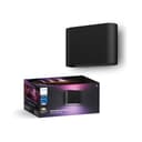 Philips Hue White and Color Ambiance Dymera Lampada Smart da Parete, Luci Smart per Interni ed Esterni, Lampada da Parete Design con Controllo Vocale, Nero - 1