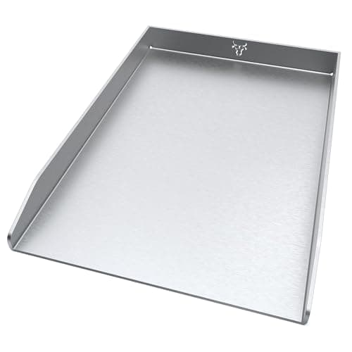 tuning-art EPL-13 Edelstahl Plancha Grillplatte passend für Weber Spirit 300er Serie | Lebensmittelecht | Rostfrei | Spülmaschienen geeignet | Fettablauflöcher, Größe:300er Serie Bulle