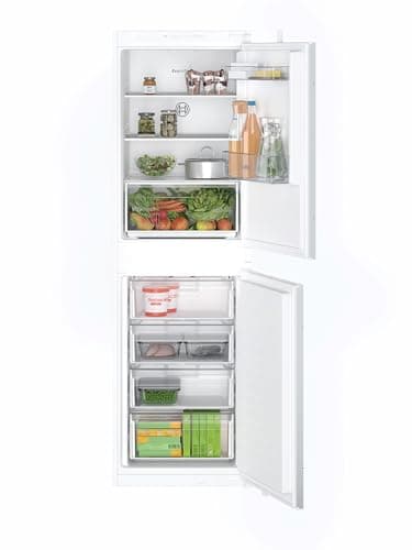 Bosch KIN85NFE0G Series 2, Built-in fridge-freezer with freezer at bottom 177.2 x 54.1 cm flat hinge