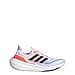 adidas Mens Ultraboost 23 Shoes, White/Black/Solar Red, 11 - 2