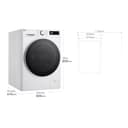 LG F4WR6013A0W - Lavadora Inteligente, 13kg, AI Direct Drive, 1400rpm, Carga Frontal, Clasificación A, TurboWash 360º, Vapor Steam, Serie 600, Blanco - 4