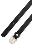 BOSS Womens Scarlet B. 2,5cm N-R Italian-leather belt with gold-tone buckle - 2