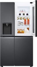 LG GSXV91MCLE, Klasse E, 635 L, Side-by-Side Kühlschrank mit InstaView, Total No Frost mit Gefrierfach, Eis - Crushed Ice & Wasserspender mit UVnano, DoorCooling+, LINEARCooling, Wi-Fi ꟷ Matte Black - 9