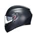 AGV K3 Full Face ECE 22.06 Motorcycle Helmet - Plain, S, Matt Black - 3