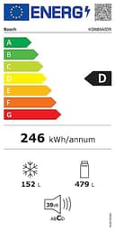 Bosch KGN86AIDR Serie 6, Frigorifero combinato da libera installazione, Total No Frost, VitaFresh XXL, Tecnologia Inverter Intelligente, PerfectFit, Acciaio, XXL, 186x86 cm - 9