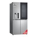 LG GMG861MBAE InstaView SLIM Multi-Door, Klasse E, 508 L, Kühlschrank mit Gefrierfach, Eis-, Crushed Ice- Wasserspender mit UVnano, Total NoFrost, Smart Inverter Kompressor, Wi-Fi, Farbe Metal Sorbet - 1