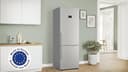 Bosch XXL Kühl-Gefrier-Kombination Serie 6, 203 x 70 cm, 311 L Kühlen und 129 L Gefrieren, NoFrost, VitaFresh XXL, Flex Interior, Ausklappbare Ablagenebene, Perfect Fit, Gebürsteter Stahl, KGN49AIBT - 2