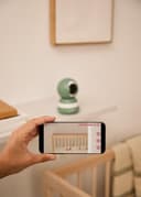 CREATE / Baby CAM Connect Pro/Cámara de vigilancia para bebés con WiFi y Monitor Verde Sage/Audio bidireccional. Video visión Nocturna. sensores de Actividad. 7 Canciones.5W - 7