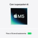Apple MacBook Air 15'' con chip M5: progettato per l’AI, display Liquid Retina da 15,3'', 16GB di memoria unificata, 512 GB di archiviazione SSD, 10 CPU, 10 GPU, Wi Fi 7 – Mezzanotte - 2