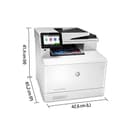 HP Color LaserJet Pro M479fdw Multifunktions-Farblaserdrucker (Drucker, Scanner, Kopierer, Fax, WLAN, LAN, Duplex, Airprint, 27 Seiten/Min) weiß - 4