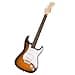 Squier by Fender Debut Collection Stratocaster Electric Guitar, Laurel Fretboard, White Pickguard, 2-Colour Sunburst - 1