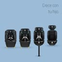 Maxi-Cosi Emerald 360 S i-Size, Silla coche 360 giratoria 0-12 años (40-150 cm), 360° FlexiSpin, Silla coche bebé, 4 posiciones reclinación, Protección contra impactos laterales G-CELL, Tonal Black - 7