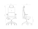 Steelcase Please Ergonomischer Bürodrehstuhl mit höhenverstellbarer Lumbalstütze für Unterstützung den ganzen Tag über, anpassbare Kopfstütze Onyx Schwarz, 66 x 64 x 118 - 3