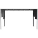 Outsunny 3(m) x 4m Pergola with Solar LED Lights, Sliding Roof Garden Gazebo, Steel Frame Outdoor Sun Shade Shelter for Balcony Patio Porch (Dark Grey) - 9