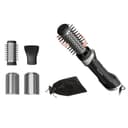 Rowenta Brush Activ' Renewal Rotierende Warmluftbürste, Rechts-/Linkslauf, Keramikbeschichtung, Ionenfunktion, Naturborsten, 2 Temperatur-/Gebläsestufen, Kaltstufe, 1000 Watt, Schwarz, UB9530F0 - 1