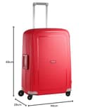 Samsonite S'Cure - Spinner M Maleta, M (69 cm), 79 L, Rojo (Crimson Red) - 8