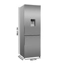 Cecotec Frigorífico Combi Total No Frost de 322L Bolero CoolMarket Combi 322i WD Inox E. 185,5 cm de Alto, 59,5 cm de Ancho, Clase E, Tecnología Multi Airflow, HumidityFlex HUB, LED Interior, Inox - 2