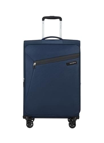 Samsonite Litebeam - Spinner M, Expandable Suitcase, 66 cm, 67/73 L, Blue (Midnight Blue)