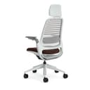 Steelcase Series 1 Ergonomic Office Chair With LiveBack Lumbar Support, 4D Armests, Adjustable Headrest Dark Brown; Made in Europe - 3